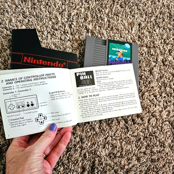 1985 Nintendo Pinball Arcade Game with manual - Picture 2 of 6